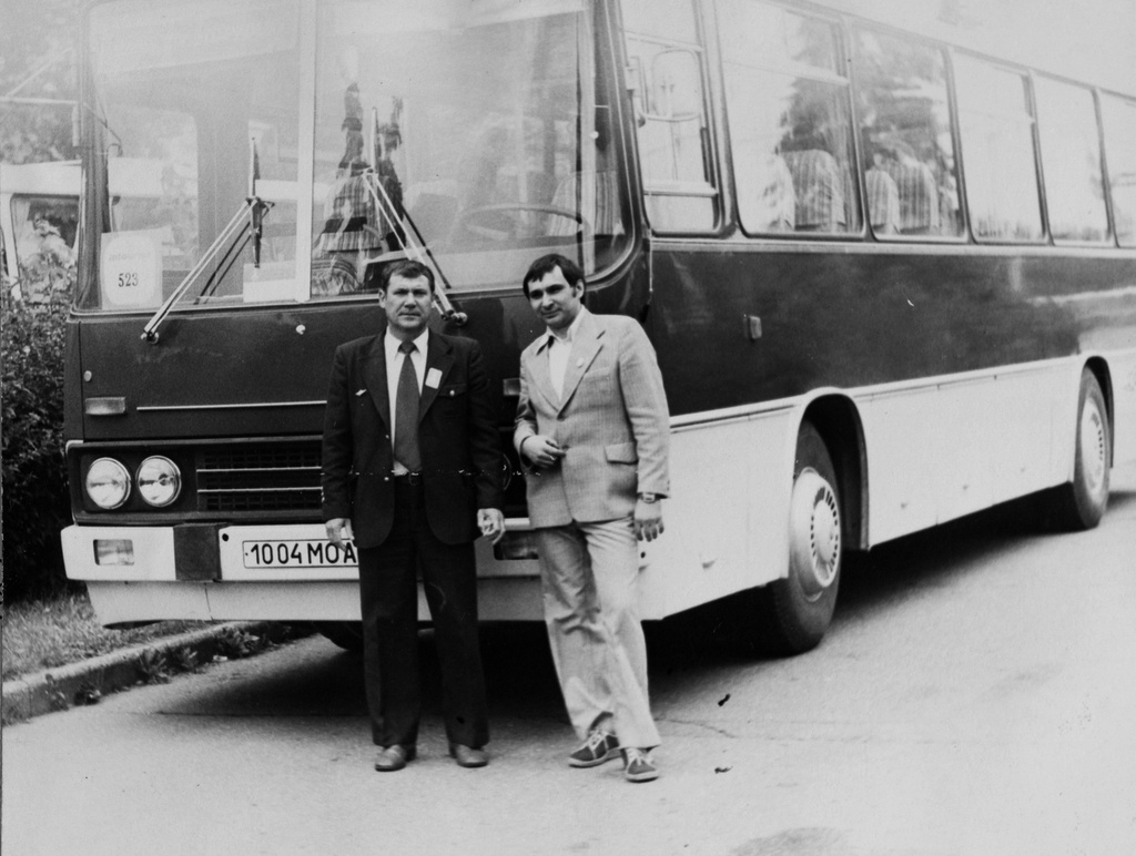 Автобус для участников Олимпиады 1980 года, 1980 год, г. Москва. Выставка «Московский автобус» с этой фотографией.