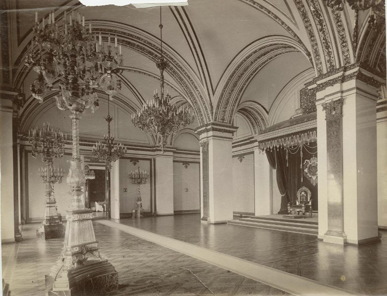 Большой Кремлевский дворец. Екатерининский зал, 1896 год, г. Москва, Кремль