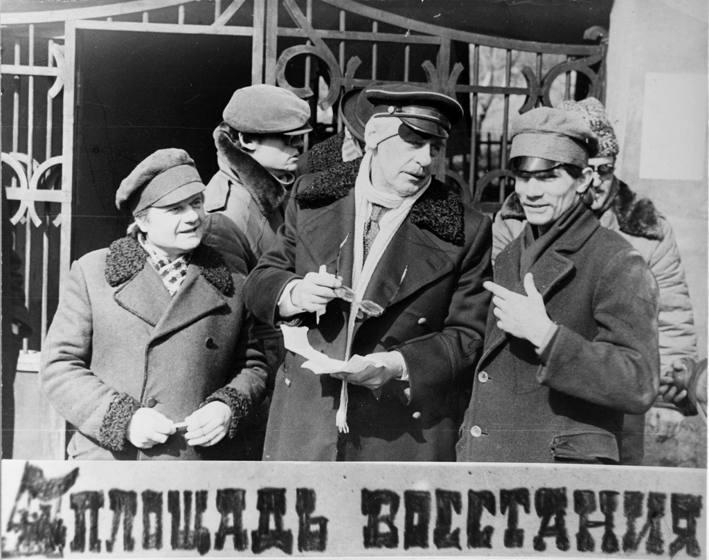 Съемки фильма «Площадь восстания», 1985 год, г. Москва