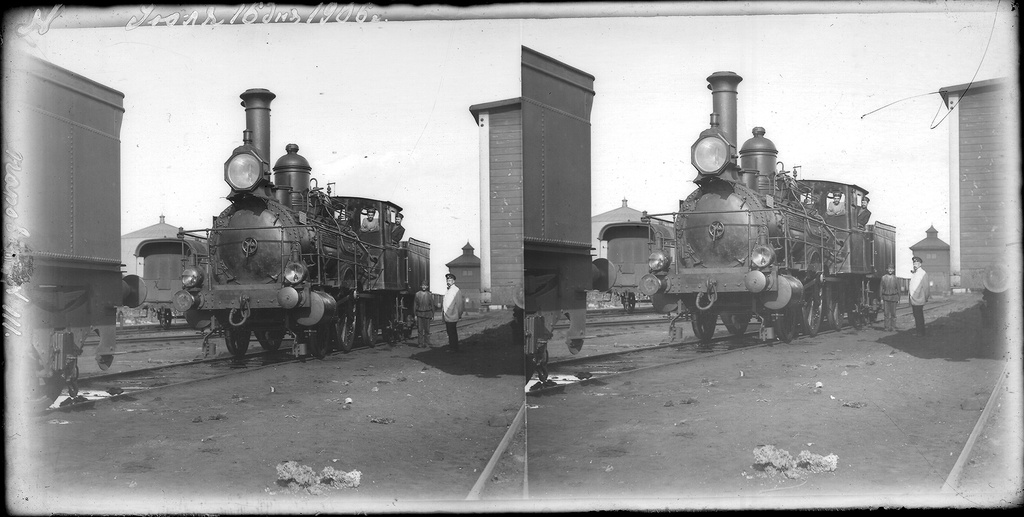 Паровоз, 16 - 17 июля 1906. Фотография из архива Николая Фатьянова.&nbsp;
