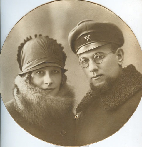 Архитектор Дмитрий Евплович Шибаев с женой Верой Васильевной Скворцовой, 1920 - 1935, г. Москва