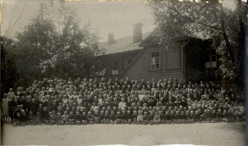 Учащиеся школы в Риге, 1900 - 1917, г. Рига
