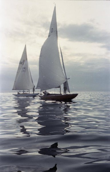 Яхты, 1961 - 1963, Эстонская ССР, г. Таллин. Выставка «Балтика-9.3» с этой фотографией.&nbsp;
