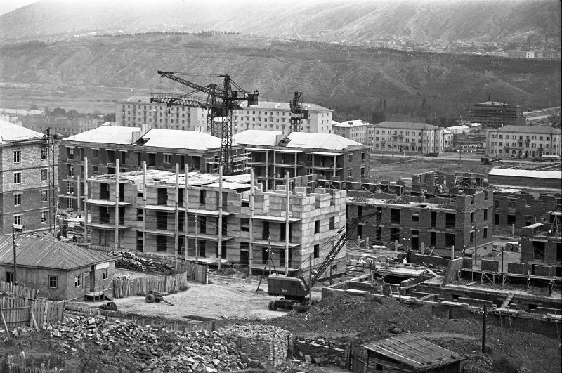 Тбилиси. Новостройки, сентябрь - октябрь 1958, Грузинская ССР, г. Тбилиси