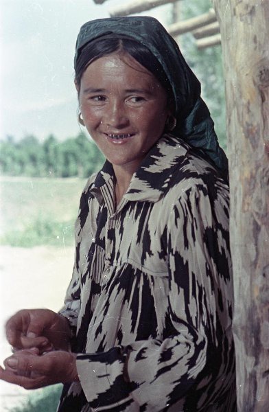 Портрет колхозницы, 1958 год, Таджикская ССР