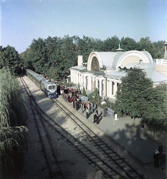 Детская железная дорога. Станция «Парк», 1958 год, Украинская ССР, г. Харьков