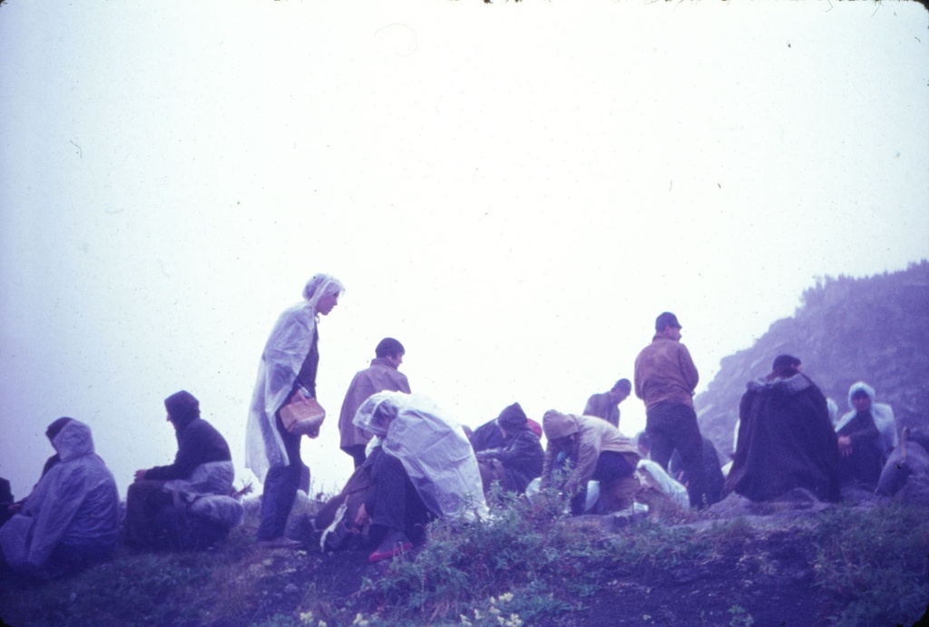 Туризм. Непогода. Камчатка. Туманы, 1969 год, Камчатка. Из серии «Камчатка, Японское море».Выставка «За мечтами и за запахом тайги...» с этой фотографией.&nbsp;