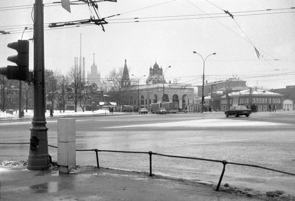 Московские дома и улицы 80-х годов. Таганская площадь, 1988 - 1989, г. Москва