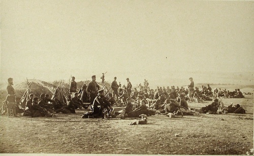 Русско-турецкая война. Дежурная рота во время отдыха, 1877 - 1878