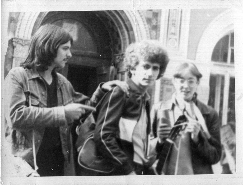 Двор МАрхИ, 6 сентября 1982, г. Москва. Ныне улица Рождественка.Фотография из архива Сергея Даина.