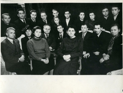Встреча советских писателей с членами литературного объединения автозавода имени Лихачева, 22 октября 1948, г. Москва