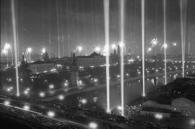 Салют Победы над Москвой, 9 мая 1945, г. Москва