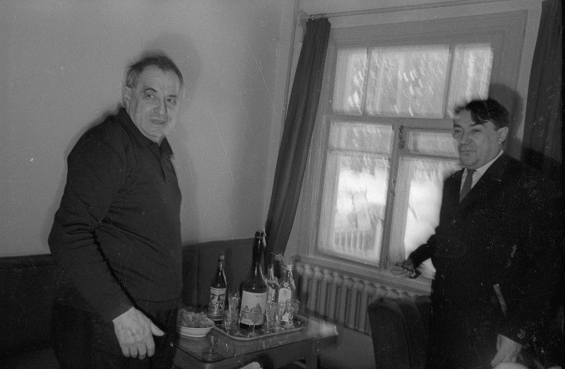 Валентин Катаев и Борис Полевой, январь - февраль 1967, Московская обл., пос. Переделкино