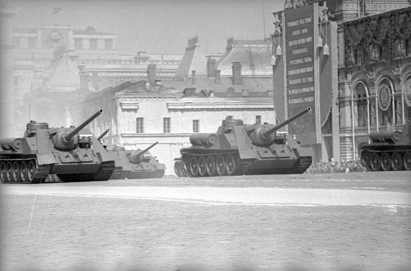 Военный парад на Красной площади, 1 мая 1949, г. Москва