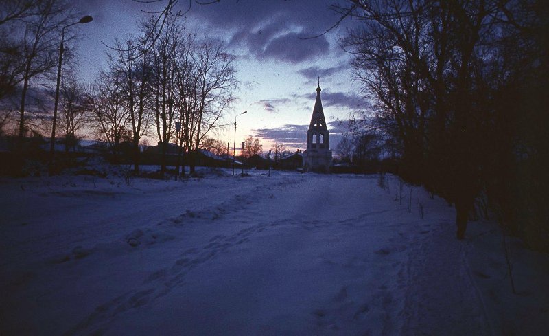 Колокольня Введенского монастыря, 1986 - 1987, Калининская обл., г. Бежецк. Ныне Тверская область.