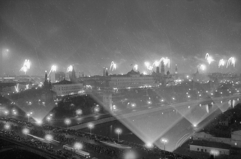 Салют Победы над Москвой, 9 мая 1945, г. Москва