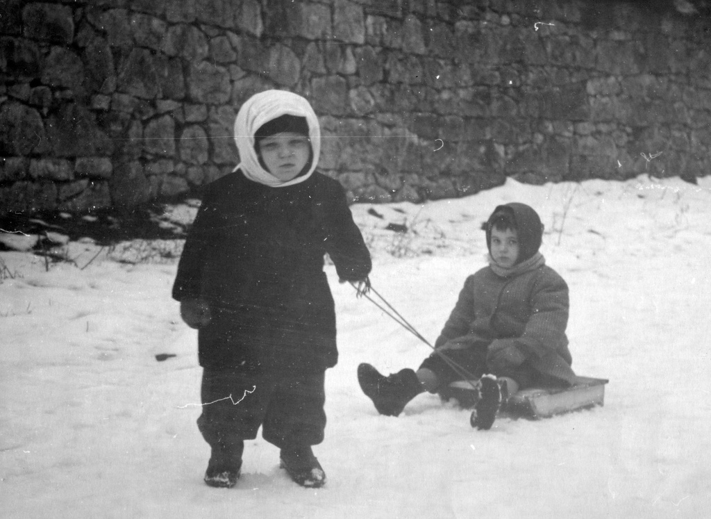 Снег в Ялте, 1954 год, Крым, г. Ялта. 