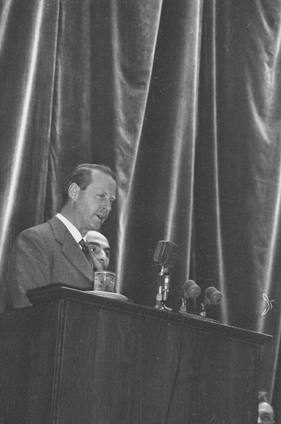 Выступление путешественника Тура Хейердала, 29 апреля 1962, г. Москва