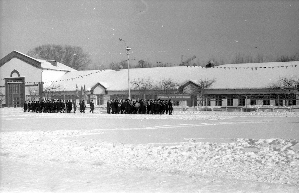 Закрытие соревнований ДОСААФ по собаководству, 14 января 1977, г. Москва. 