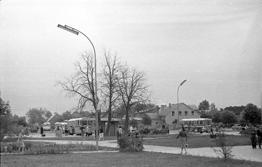 Паланга, площадь, 1963 год, Литовская ССР, г. Паланга
