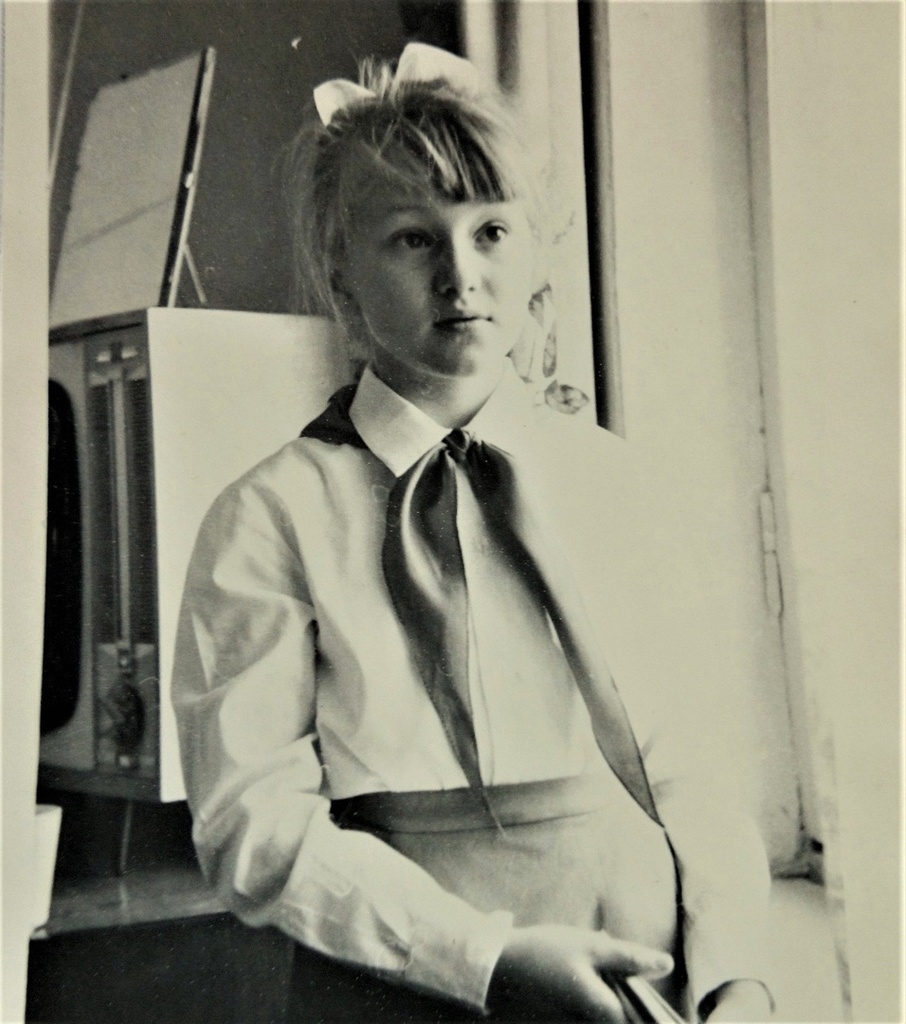 Пионерка, май 1973. Фотография из архива Светланы Фулги.
