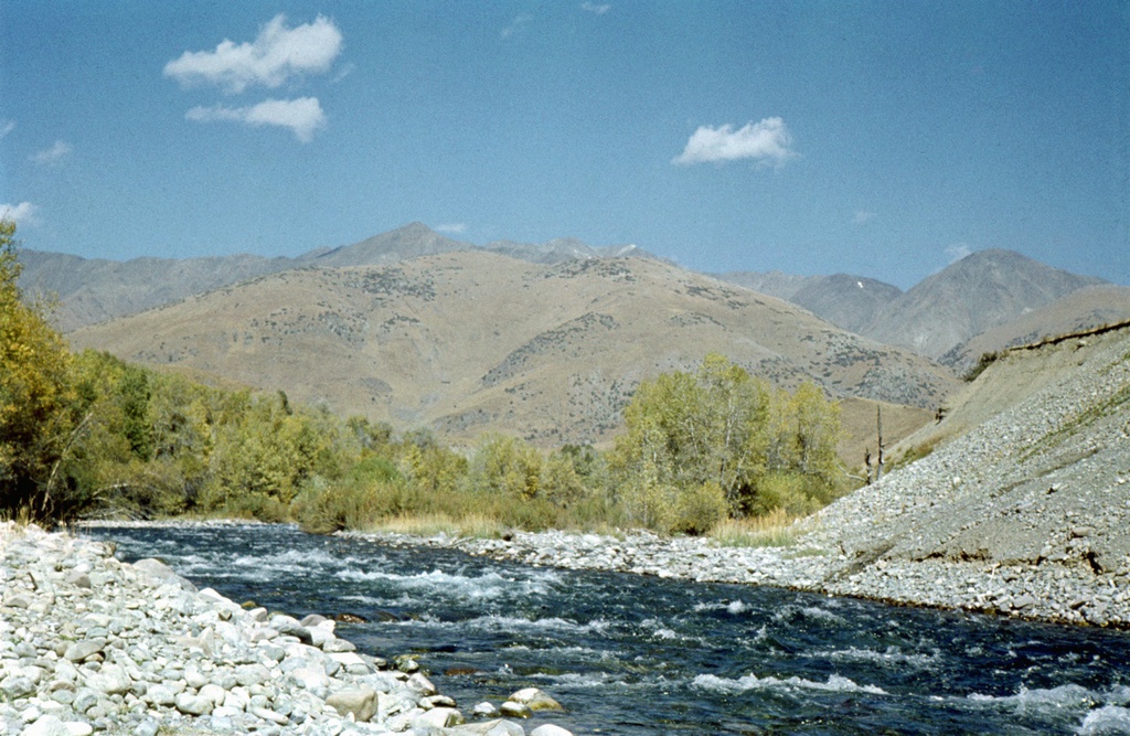 На берегу реки Чаткал, 1 июня 1978 - 30 августа 1978, Киргизская ССР, Джалал-Абадская обл.
