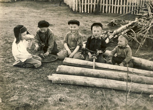 Деревенское детство, 1957 год, Тюменская обл., Викуловский р-н, с. Коточиги