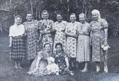 Нарядные женщины, 1961 год, Тюменская обл., Викуловский р-н, с. Коточиги