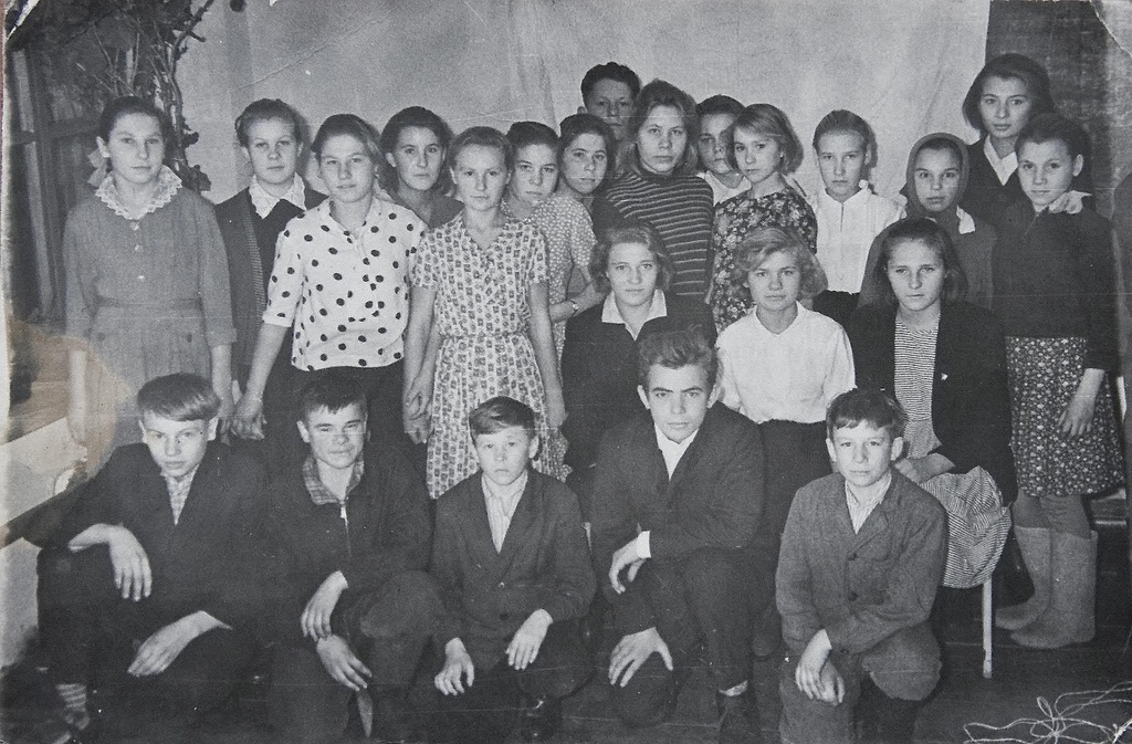 Школьный праздник, 1964 год, Тюменская обл., Викуловский р-н, с. Коточиги. 