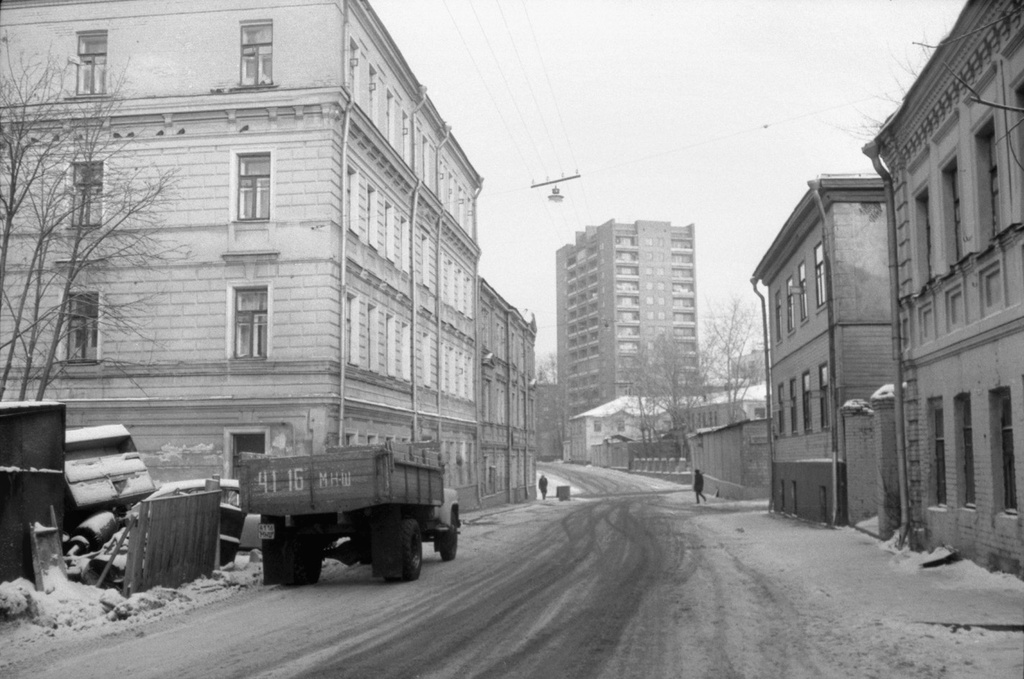Московские дома и улицы конца 80-х, начала 90-х годов, 1987 - 1992, г. Москва, Басманный р-н