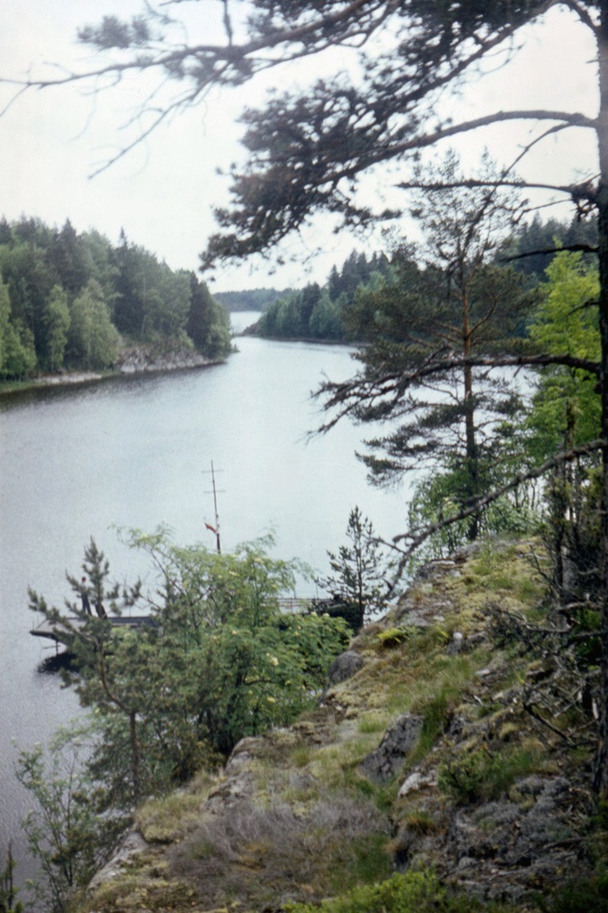Заливы и берега острова Валаам, июль 1985, Карельская АССР, о. Валаам