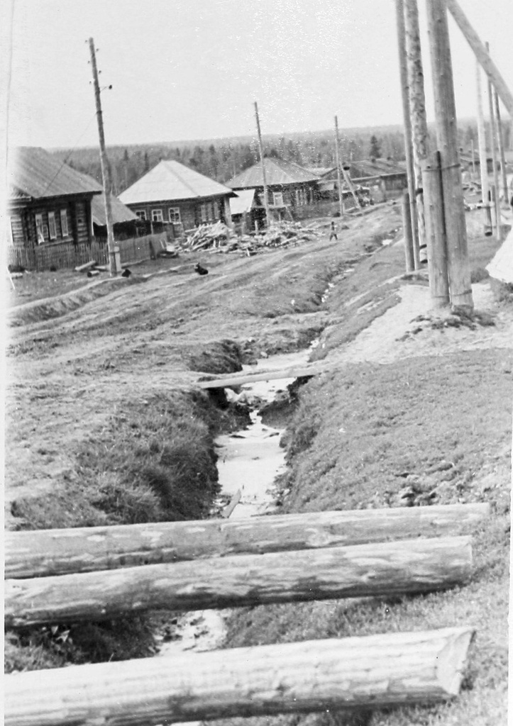 Территория маслозавода в селе Юрла, 1970 год, Пермская обл., Юрлинский р-н, с. Юрла