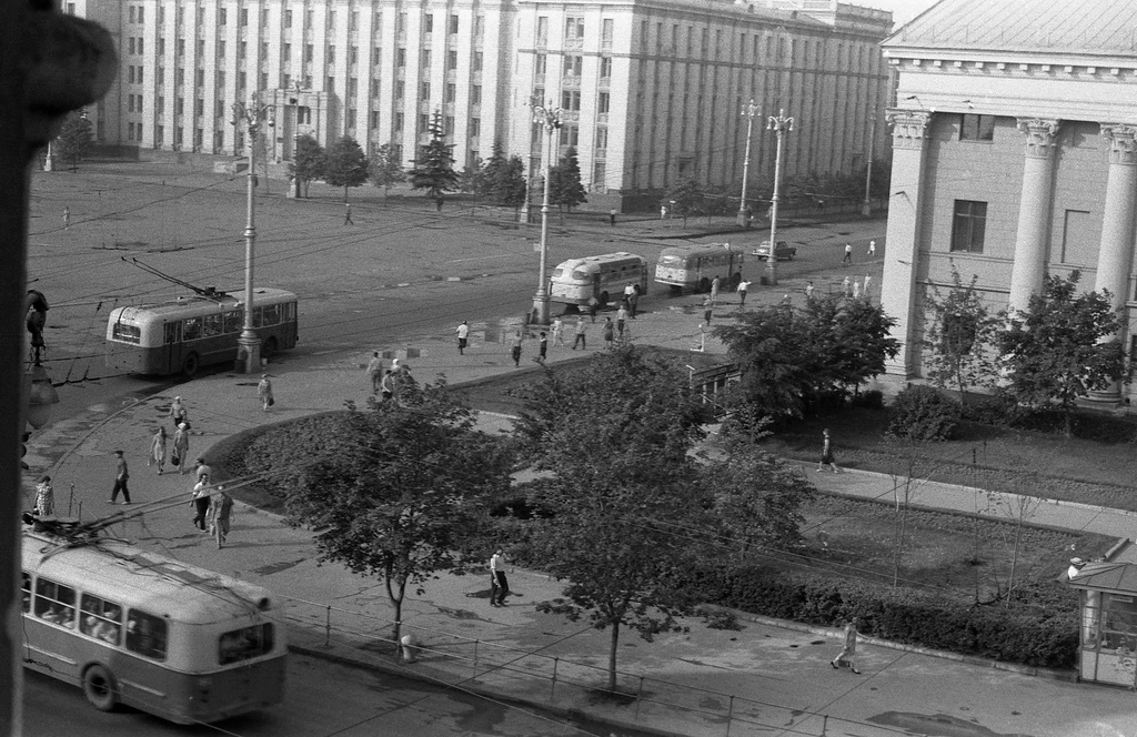 Воронеж, июль 1968, г. Воронеж. Снято из окна гостиницы «Воронеж».&nbsp;