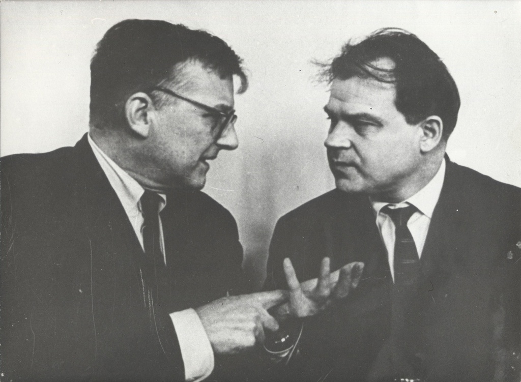 Дмитрий Шостакович и Тихон Хренников, 1962 год, г. Москва. Выставка «Дмитрий Шостакович» с этой фотографией.&nbsp;