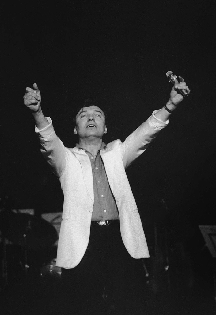 На концерте Карела Готта в Москве, 18 мая 1984, г. Москва. Государственный центральный концертный зал «Россия».