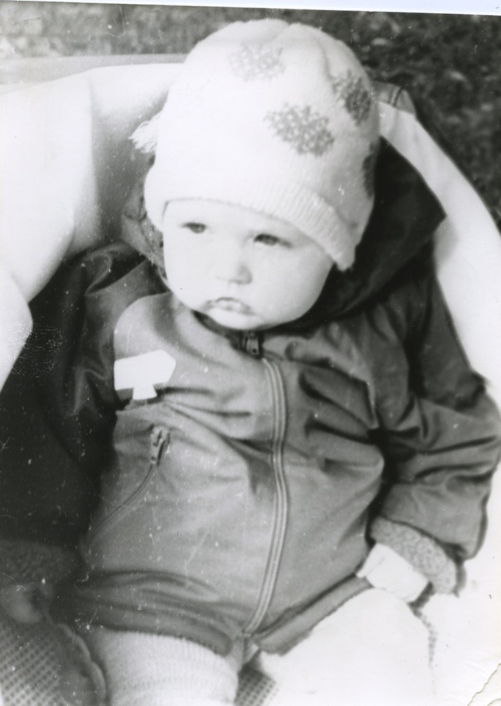 Танюша в коляске, 1987 год, г. Москва. Татьяна Юрьевна Левченко.&nbsp;