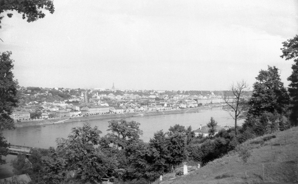 Вид на Каунас и реку Неман, 1 июня 1960 - 30 августа 1969, Литовская ССР, г. Каунас, Алексотское староство