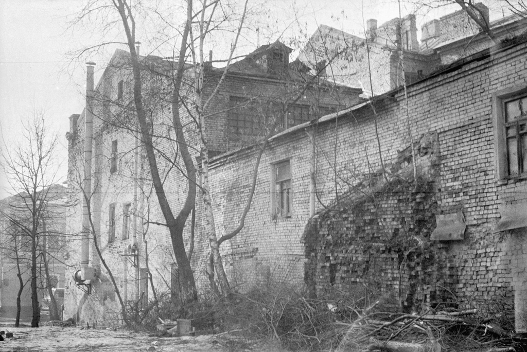 Старые постройки Москвы конца 80-х годов, март - апрель 1987, г. Москва, ул. Лесная