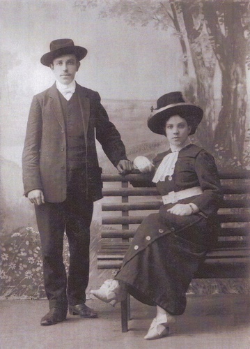 Н. А. Залесский с сестрой Александрой Андреевной, 1900 - 1910, г. Рязань