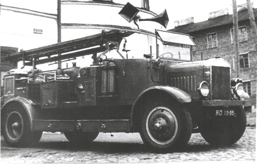 Техника пожарной команды города Рыбинска, 1940 - 1950, Ярославская обл., г. Рыбинск