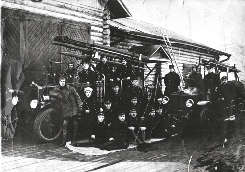 Пожарная команда моторного завода города Рыбинска, 1924 год, Ярославская обл., г. Рыбинск