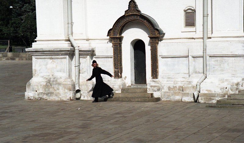 Фото "На съемках фильма «Сибирский цирюльник»", 1997 год, г. Москва ...