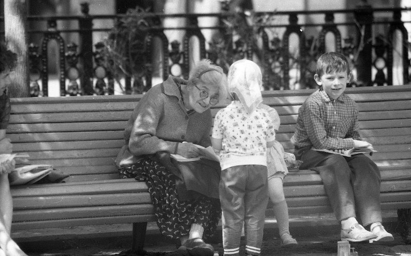 На бульваре, 1965 год, г. Москва
