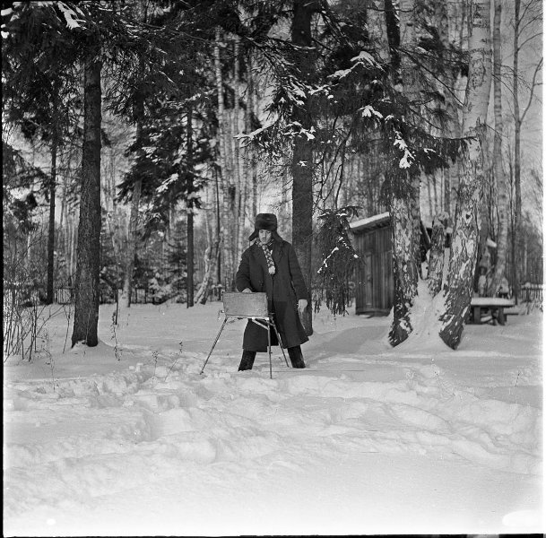 Художник на этюдах, 1960-е