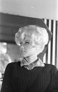 ХI конкурс парикмахеров. Модель с конкурсной прической, июнь - август 1966, г. Москва. Первый всероссийский.Выставка «Советские блондинки» с этой фотографией.