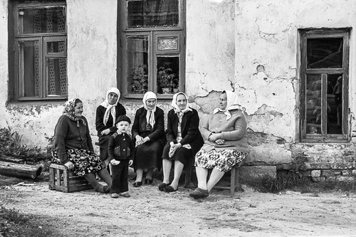 Бабушки с внуком, июль 1978, Рязанская обл., г. Касимов