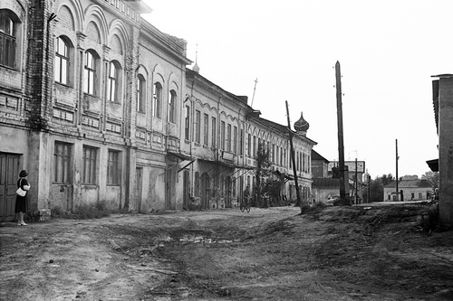 Двор в исторической застройке, июль 1978, Рязанская обл., г. Касимов