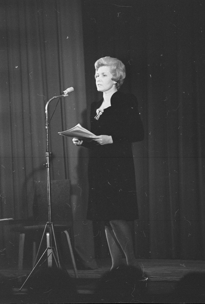 Фото "Поэтесса Ария Элксне. Творческий вечер в Риге", 19 февраля 1974 ...