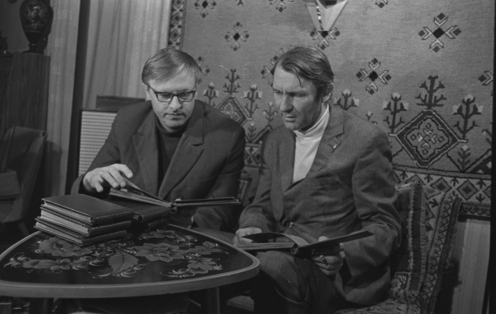 Фото "Писатель Матс Траат и Ромуальд Минна", 8 сентября 1973 - История ...