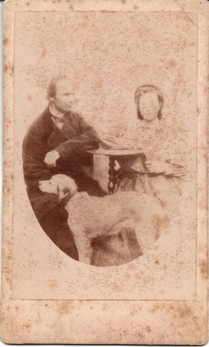 Папа с дочкой, 1880 - 1895, Нижегородская губ., г. Арзамас
